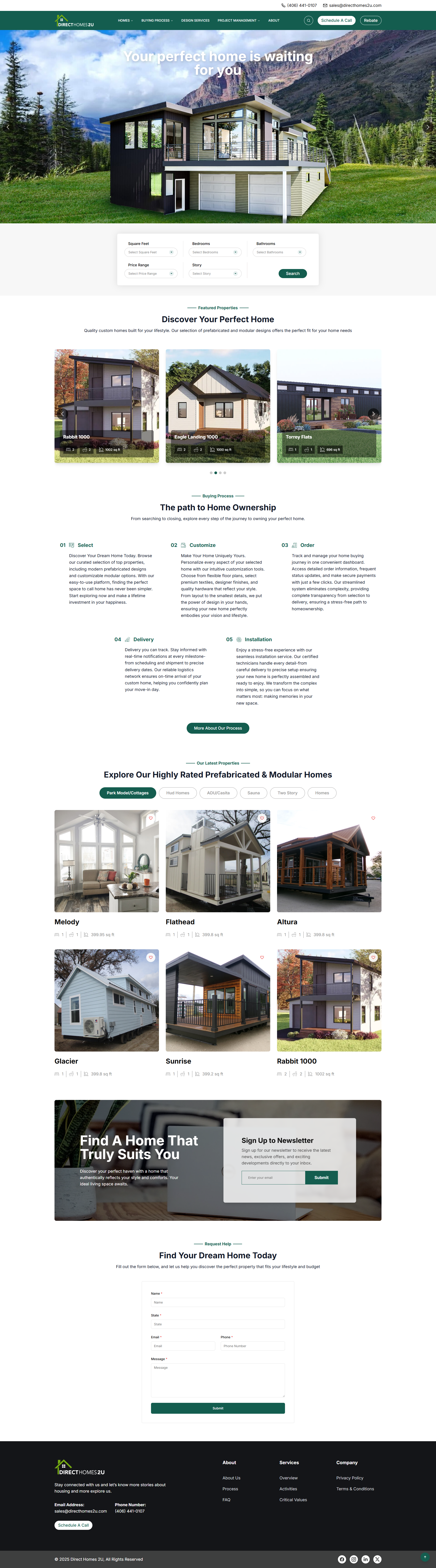 Direct Homes 2U — project screenshot