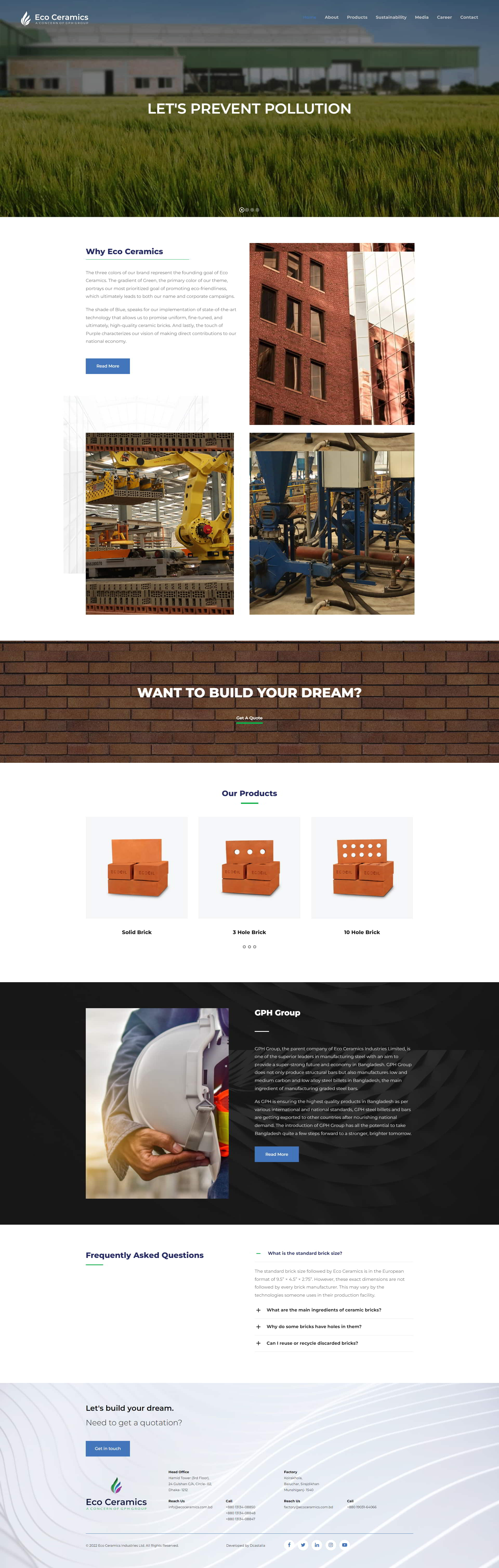 Eco Ceramics — project screenshot